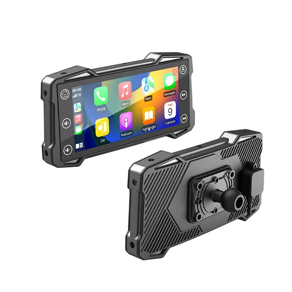 7 Inch Motorbike Multimedia Display Screen Waterproof Wireless CarPlay Android Auto Navigation (5)
