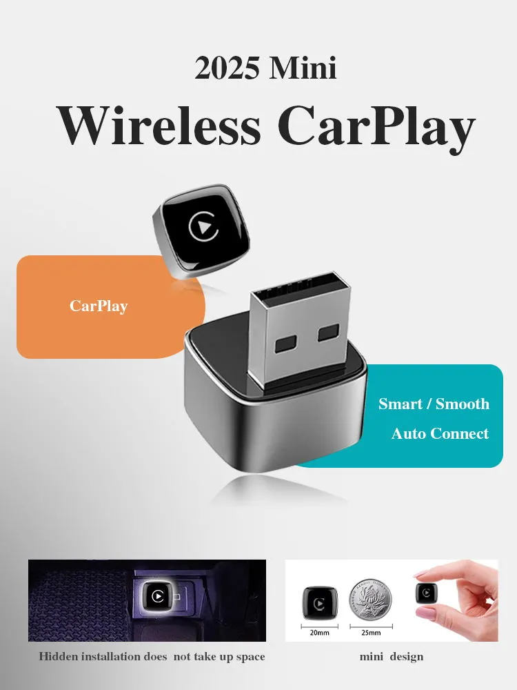 Audiosources Launches 2025 Mini Wireless CarPlay Adapter Smaller, Smarter, Faster-1
