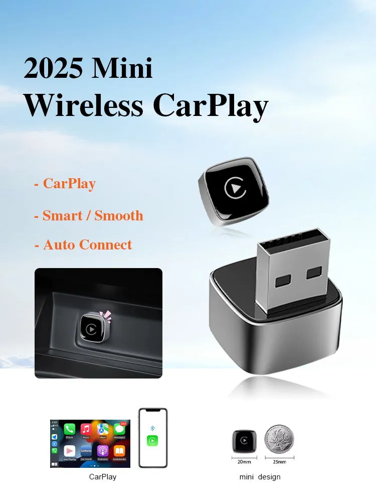 Audiosources Launches 2025 Mini Wireless CarPlay Adapter Smaller, Smarter, Faster-2