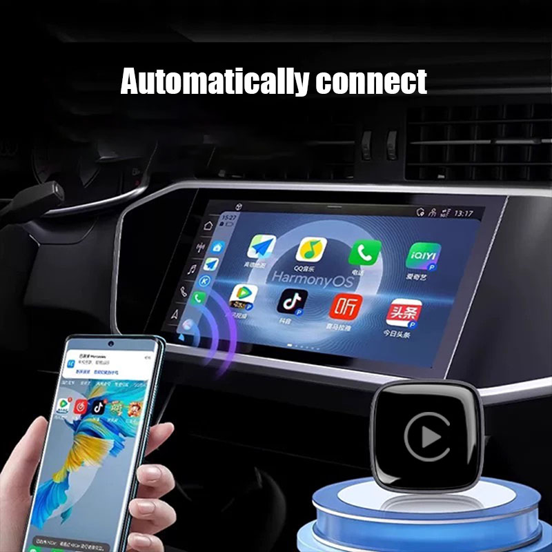 2 in 1 Wireless CarPlay Dongle Adapter Plug in Play Easy Connect